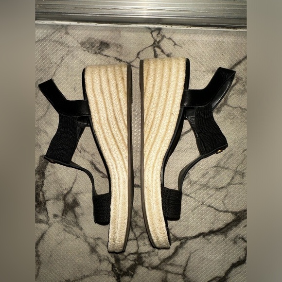 Vionic women’s Calera Espadrille Wedge Sandal black 10 vacation spring summer - Picture 6 of 9